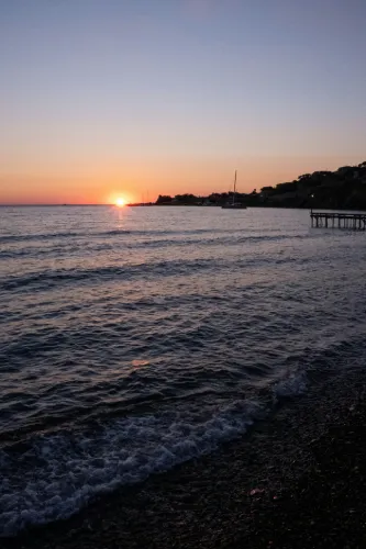 Sunset at Surf City Ocean Pier, North Carolina